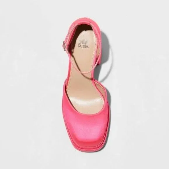 Women's Bianca Platform Pumps - Wild Fable Pink 8.5 - Picture 2 of 6